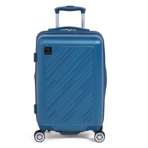 GABBIANO Metallic Blue 20in Davinci Hardside Carry-on Spinner
